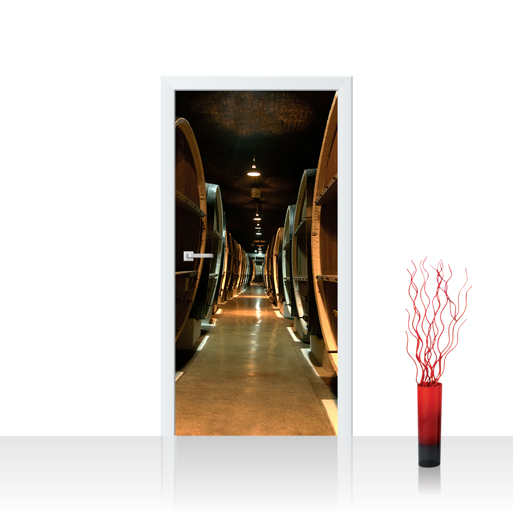 3D Türaufkleber 77x200cm - Selbstklebende Fototapete Mit Küstenmotiv