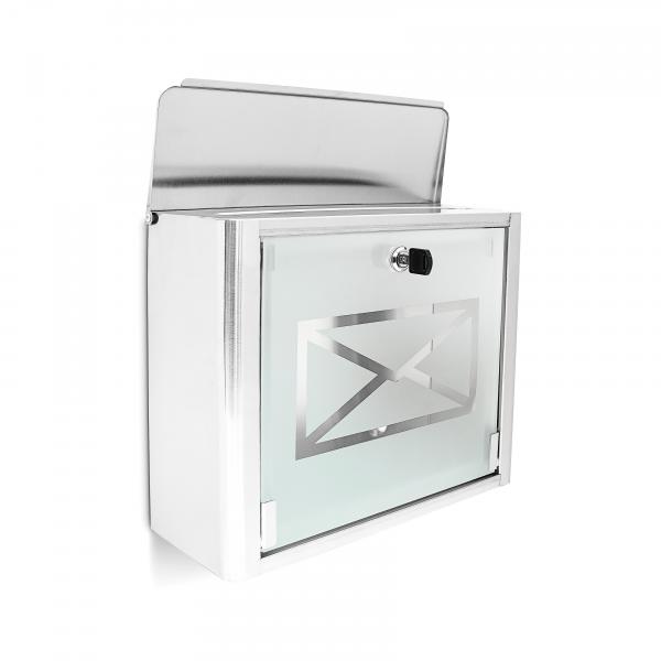 Briefkasten Glas mit BriefMotiv auf grosshandel.eu